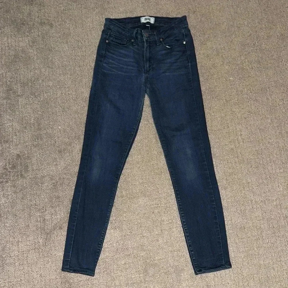 PAIGE Hoxton Ultra Skinny Jeans Womens Sz 25 Ankle Medium Wash Designer Classic - Picture 1 of 11
